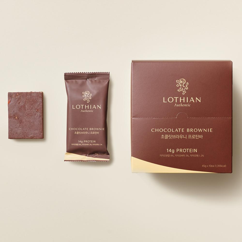 로디언 프로틴바 단백질바 45g 10개입 초콜릿브라우니 맛