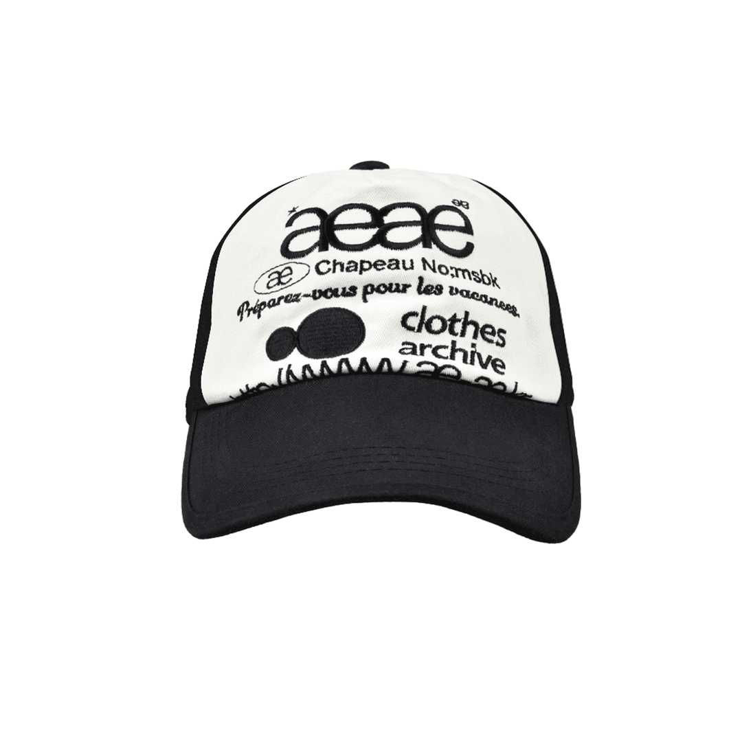 WEB LOGO TWO TONE BALL CAP - [BLACK/WHITE]