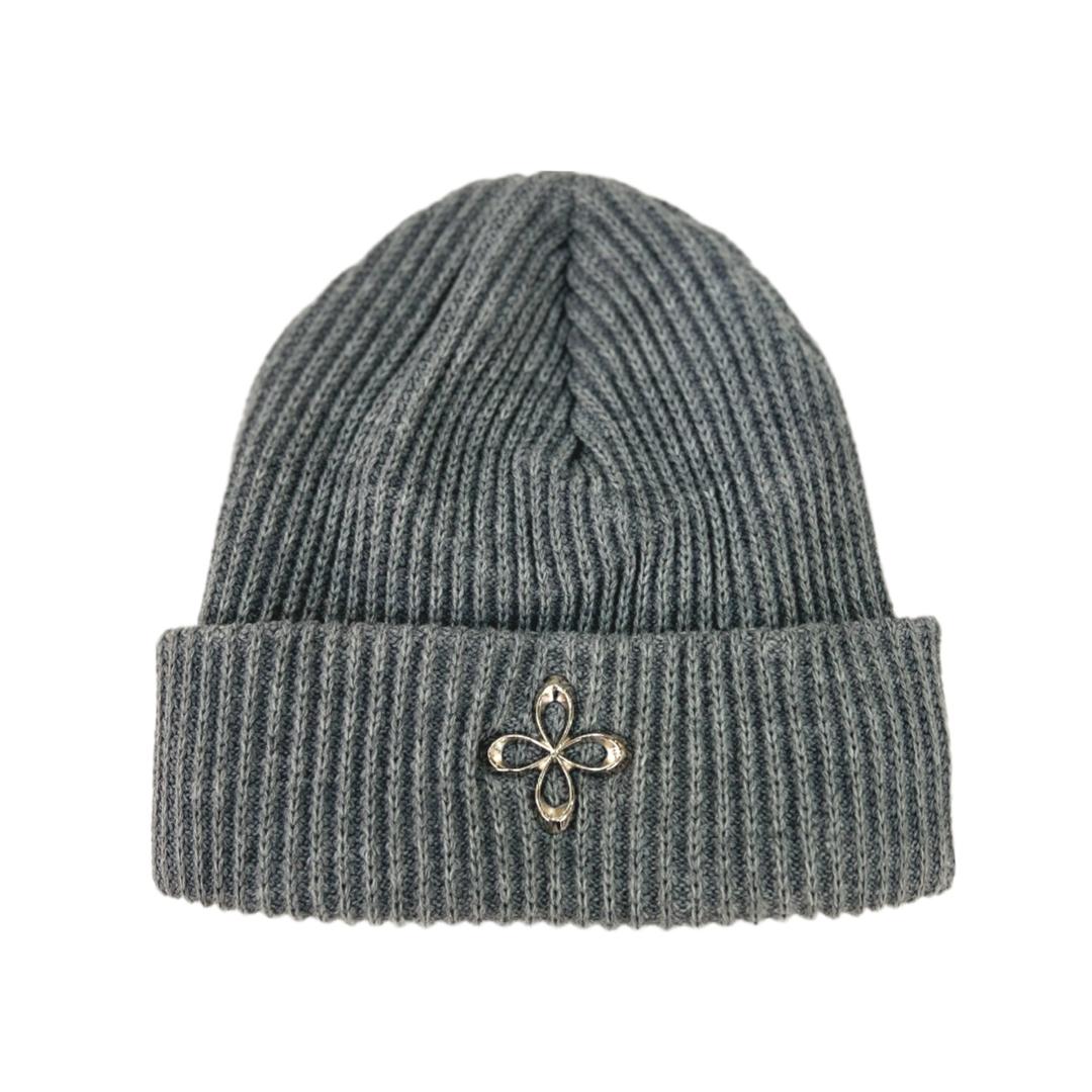 surgery clover logo beanie ver.2 'grey'