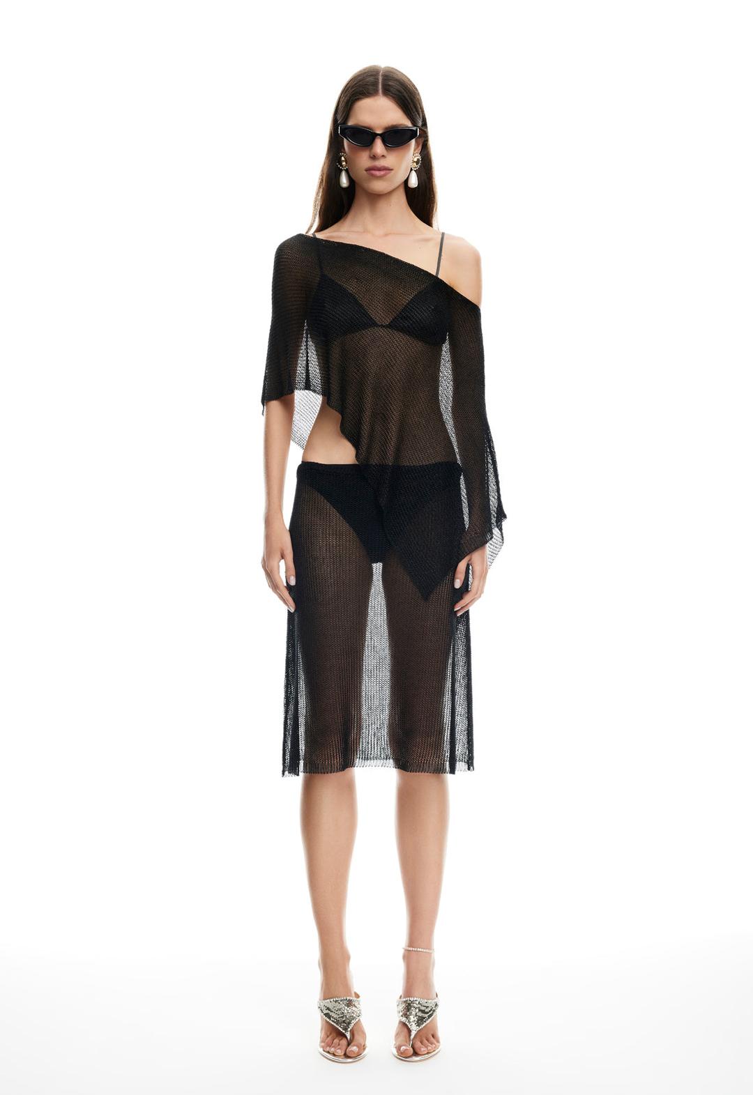 LUMINOUS PONCHO - OBSIDIAN - XXS / OBSIDIAN