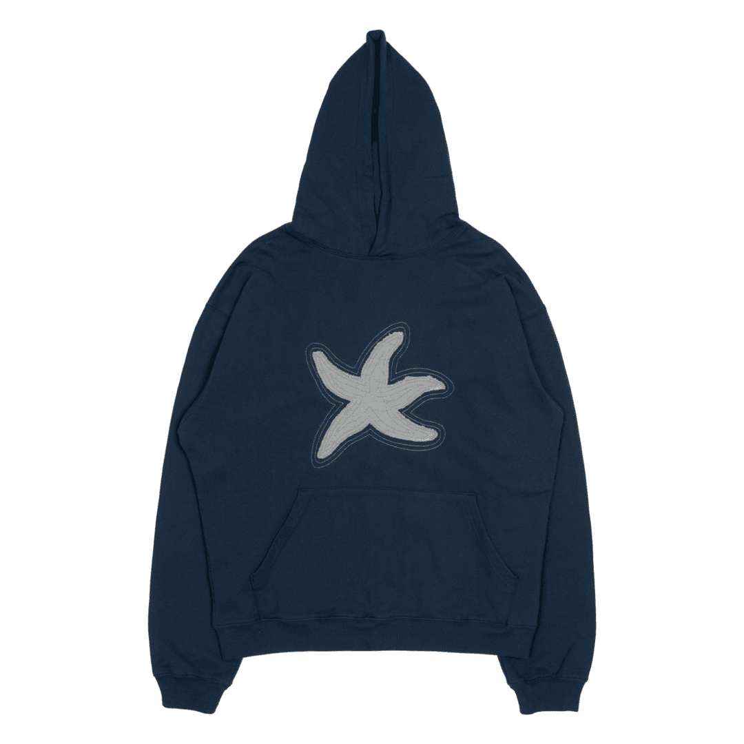 TCM starfish contour hoodie (navy)