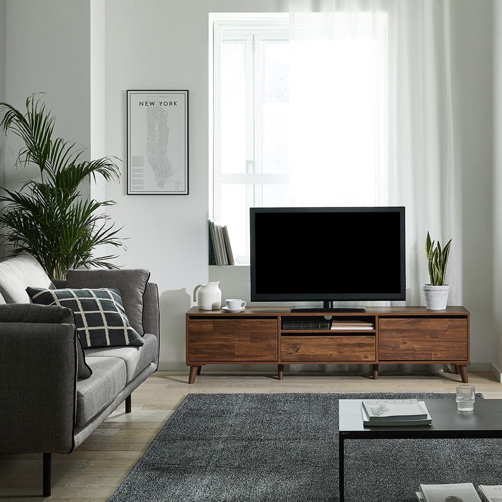 노브 거실장_브라운