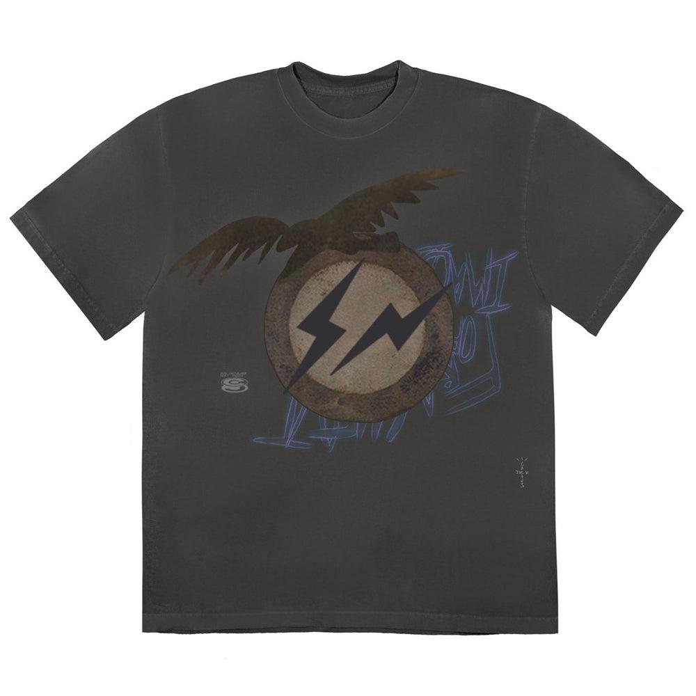 Travis Scott Cactus Jack For Fragment Create T-shirt Washed Black - S