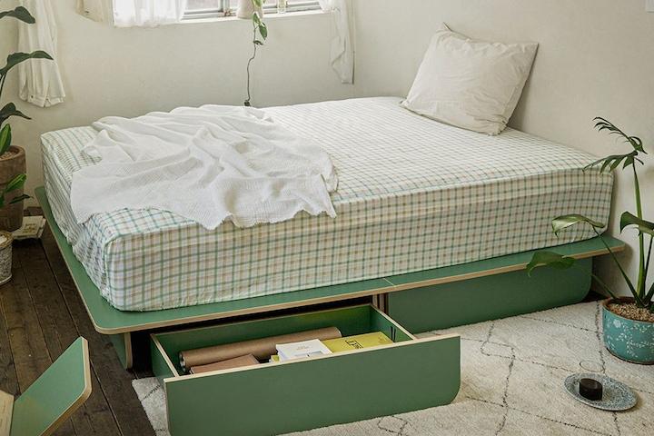 룬드 수납형 무헤드 침대프레임 SS Q 슈퍼싱글 퀸