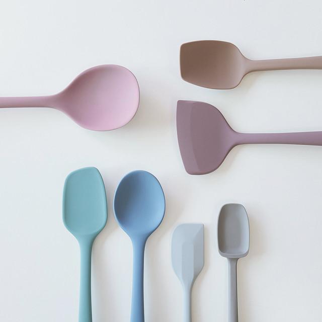 국산 실리콘 주걱 스파츌라 이유식 조리도구 베이킹 미니 고무 알뜰주걱 볶음 요리 스푼