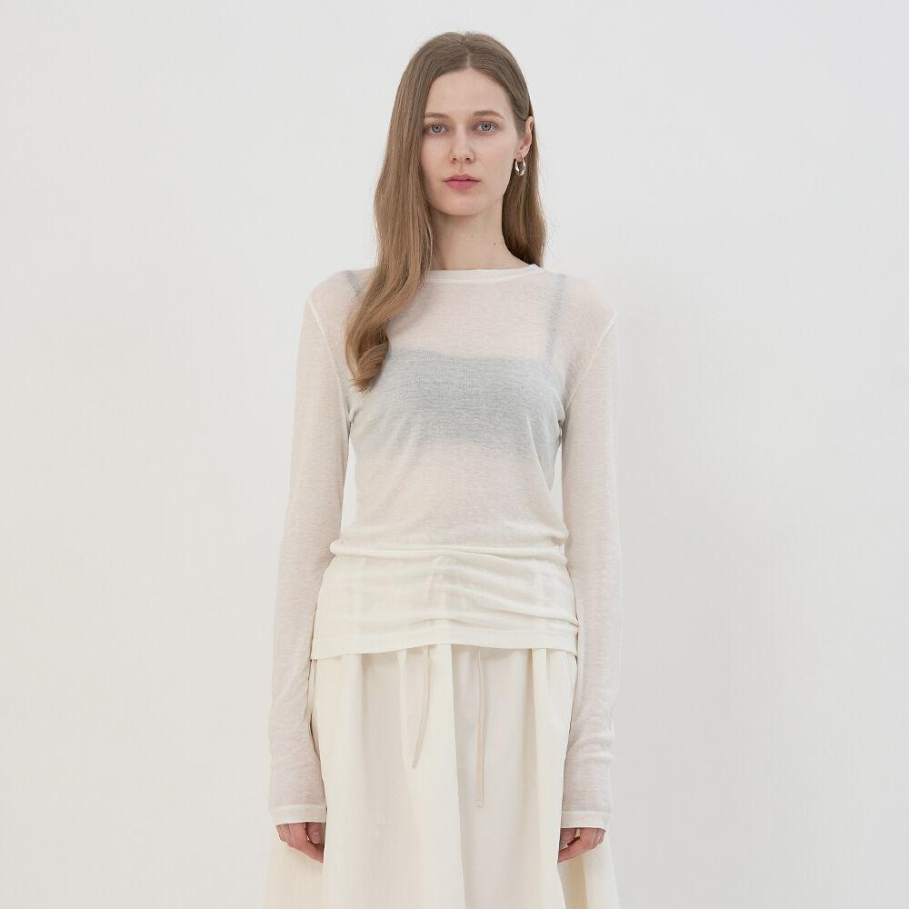 Second Skin Jersey Top (Ivory)