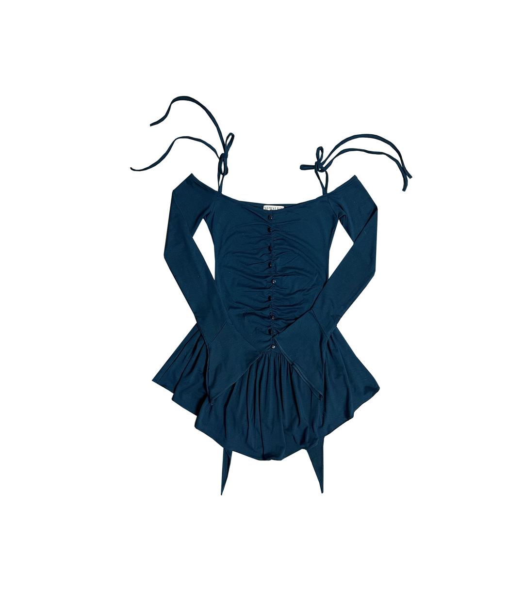 [NEWALRIN]24/SS/韓国ファッション/Tinkerbell shirring Dress 뉴얼린 Tinkerbell shirring button Dress - 위시버킷
