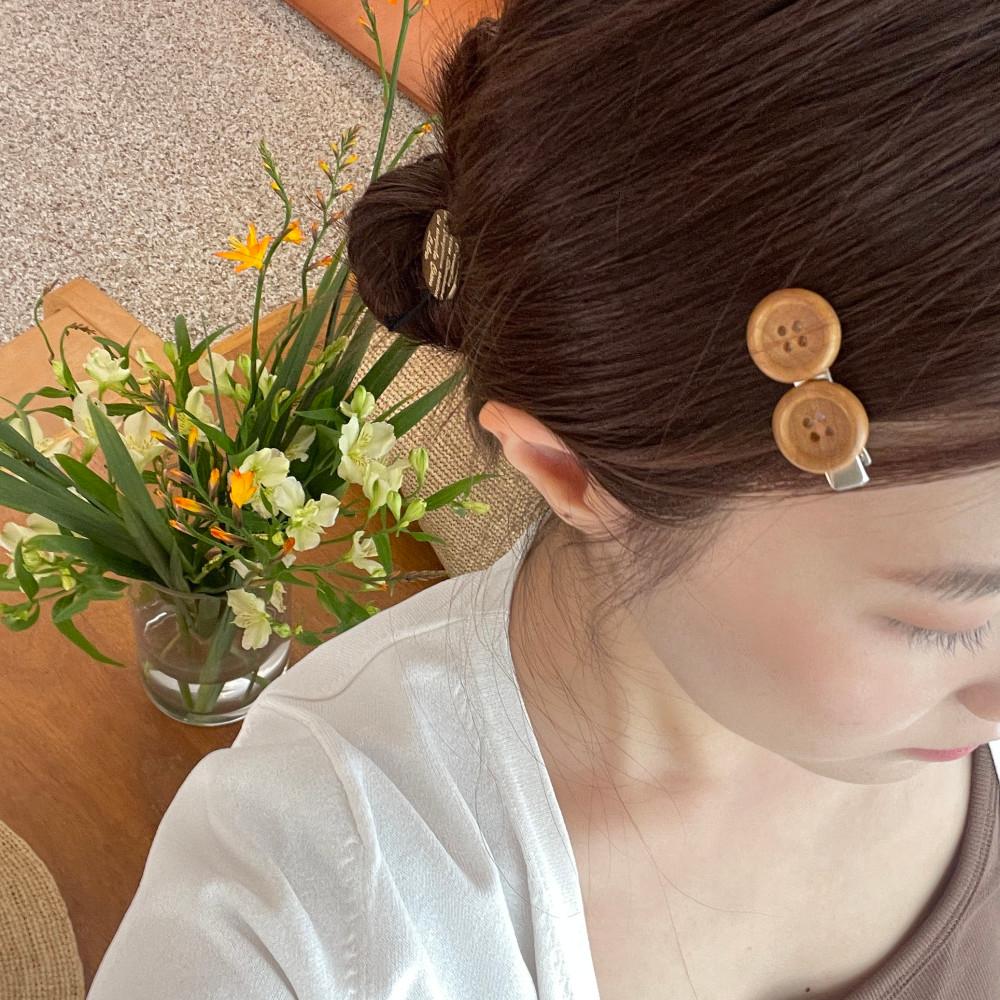 double butter scotch hair-pin(beige)더블 버터스카치추 헤어핀