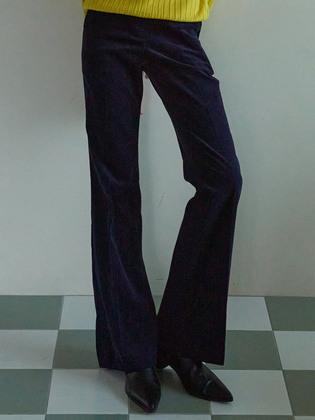 iuw1282 corduroy bootscut pants (navy)