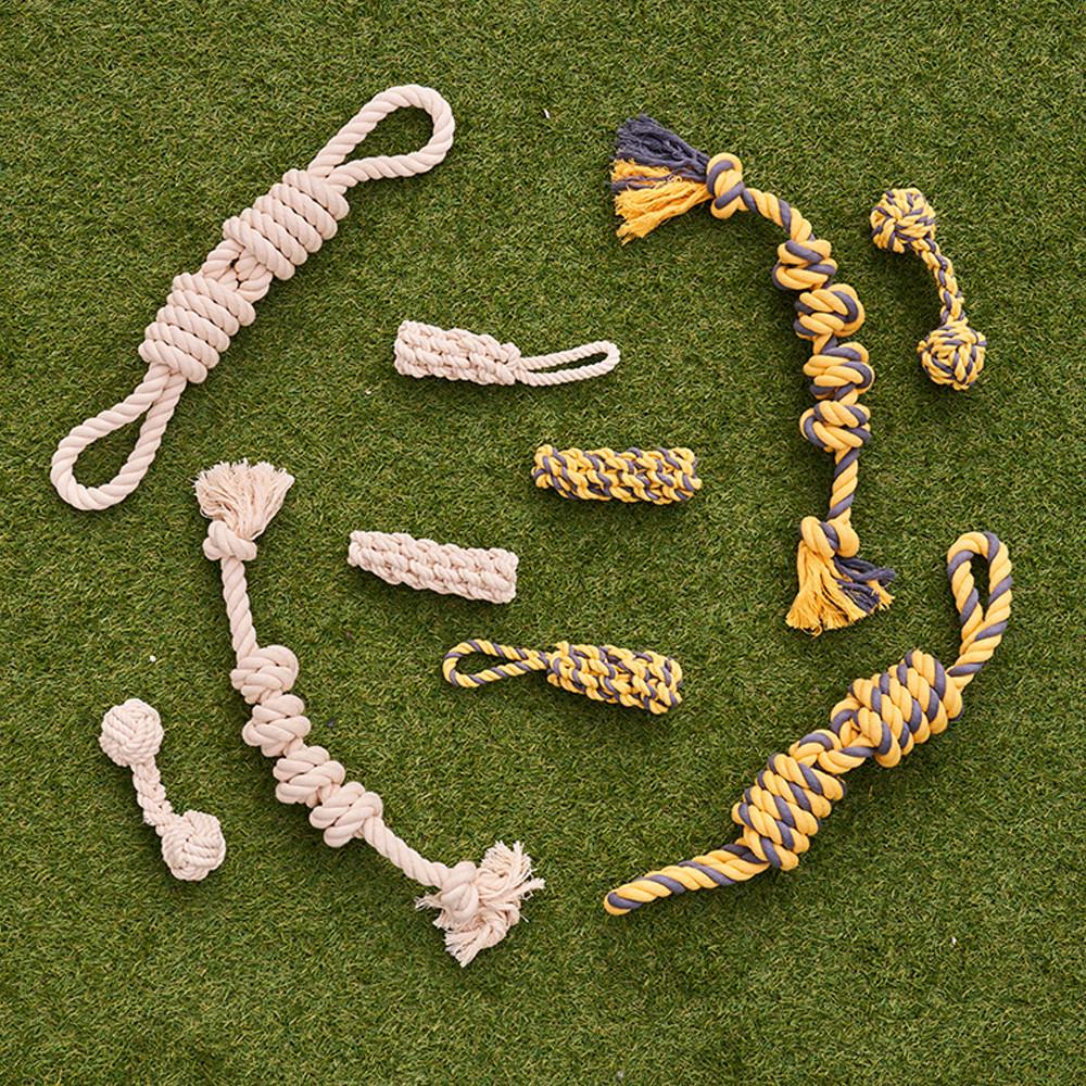 강아지터그놀이 대형견장난감 이갈이 공놀이 순면 공화이트 VTRP00202