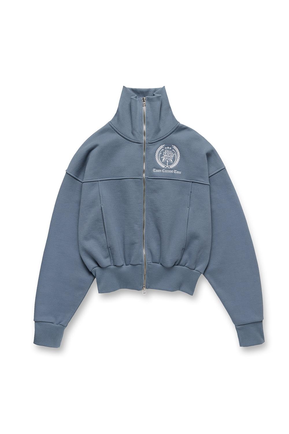 RETRO TRACK JERSEY TOP [PASTEL BLUE]