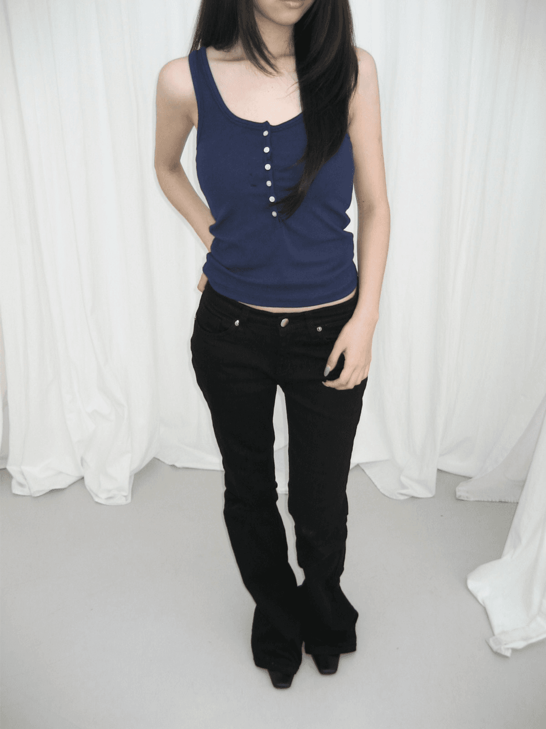 button henley top (2 color)