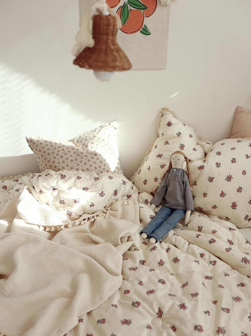 빈티지 로즈베일리 쁘띠토숀 모달이불커버 모달100이불