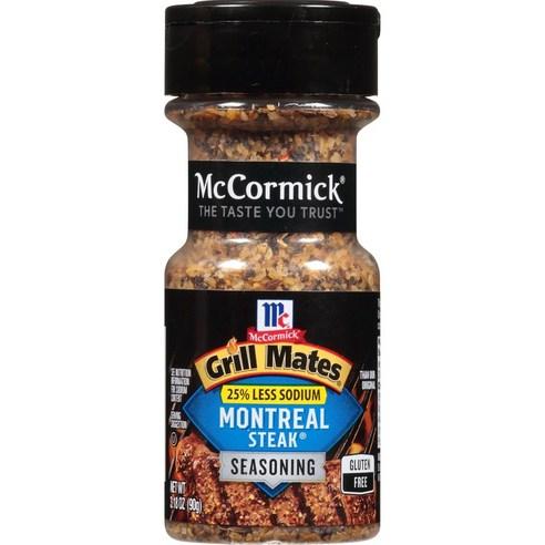 Mccormick 그릴 메이트 0.25 레스 소듐 몬트리올 스테이크, 90g, 1개 - 기타 향신료 | 쿠팡