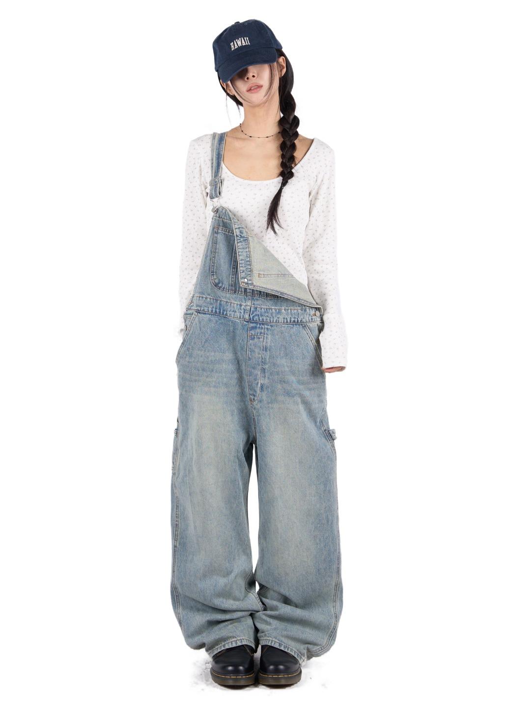 VINTAGE DENIM OVERALLS