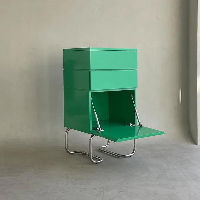 VIVI chest & drawer / green 비비 3단 선반 수납장