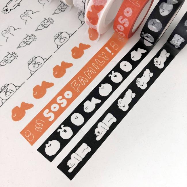 [이나피스퀘어] SOSO MASKING TAPE(8종)