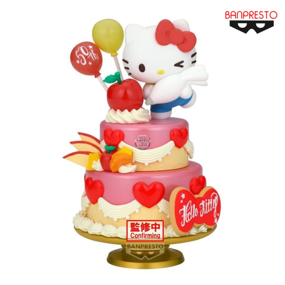 반프레스토 산리오 헬로키티 피규어 파돌체 컬렉션 그란데 케이크 굿즈