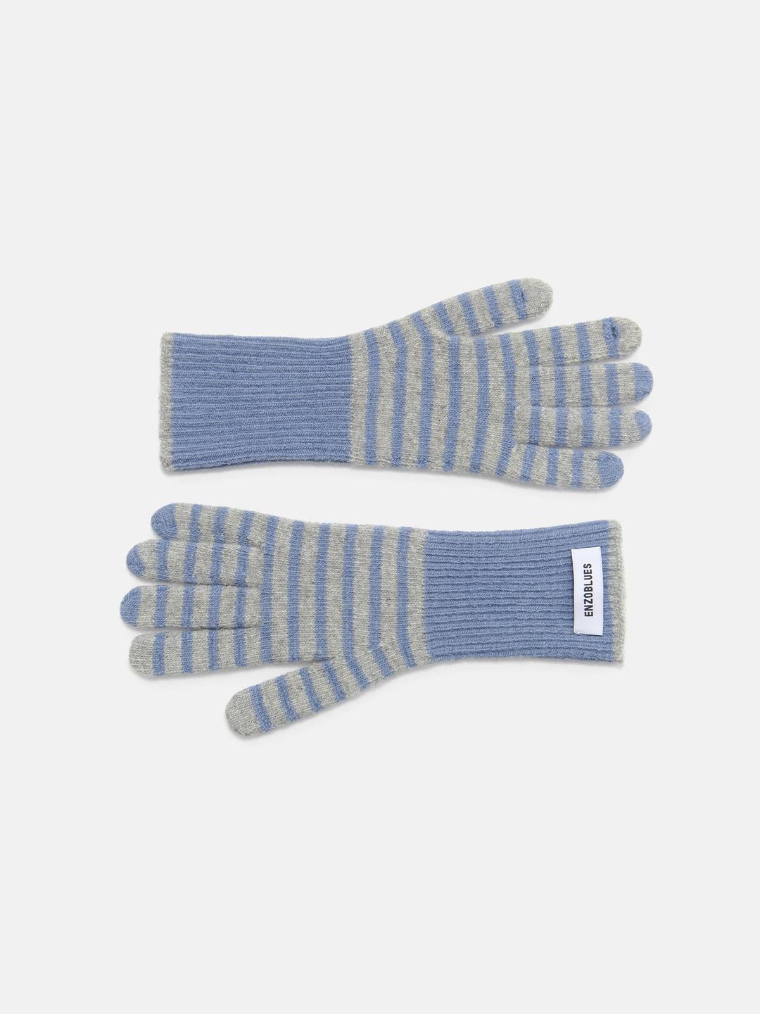 스트라이프 울 롱 글러브 (Sky Stripe)