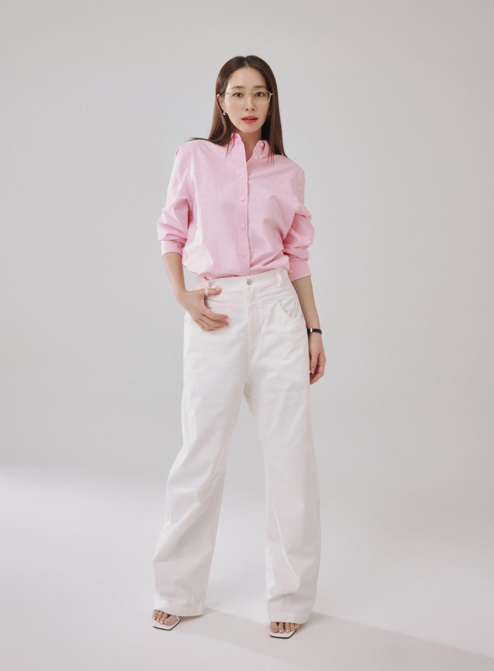 [이민정 Pick] (W) Cotton Curved Pants - White