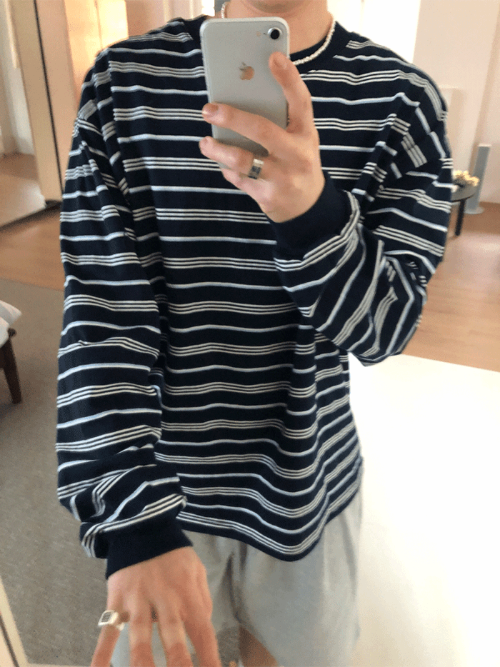 [유니섹스/MD추천] Comfy stripe long sleeve
