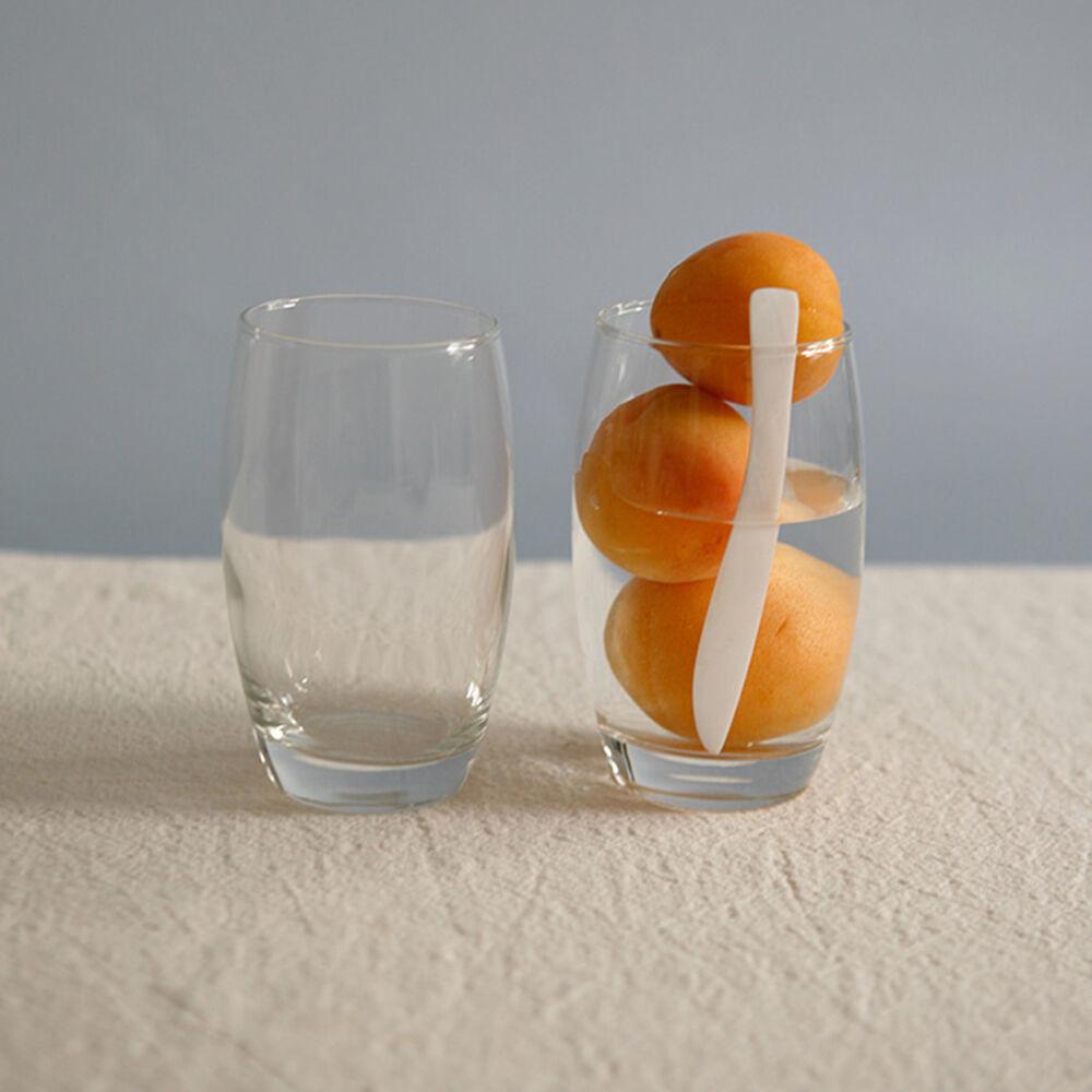 커브드 글라스 컵