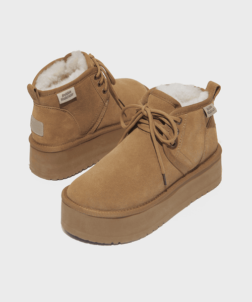 ORIGINAL MAXI FLATFORM LACEUP BOOTS - 2 colors