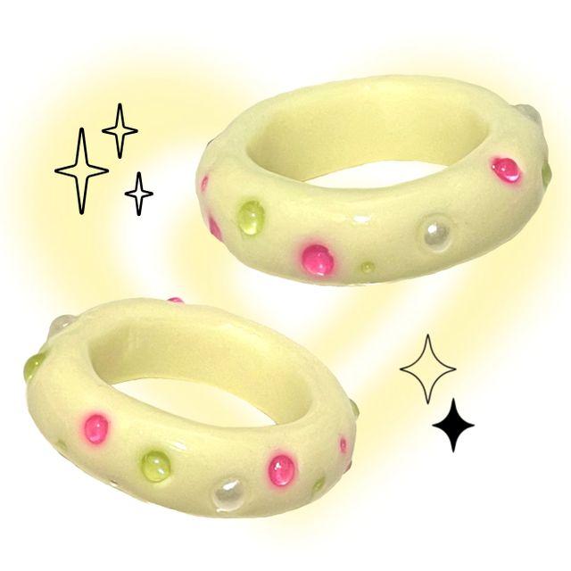 버블 캔디링 반지 : 바닐라 ( Bubble Candy Ring: Vanilla )