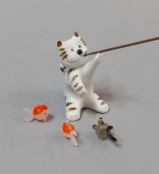 곰방대 줄무늬 냥이 향꽂이 인센스홀더