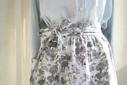 한국 민속화 허리 앞치마