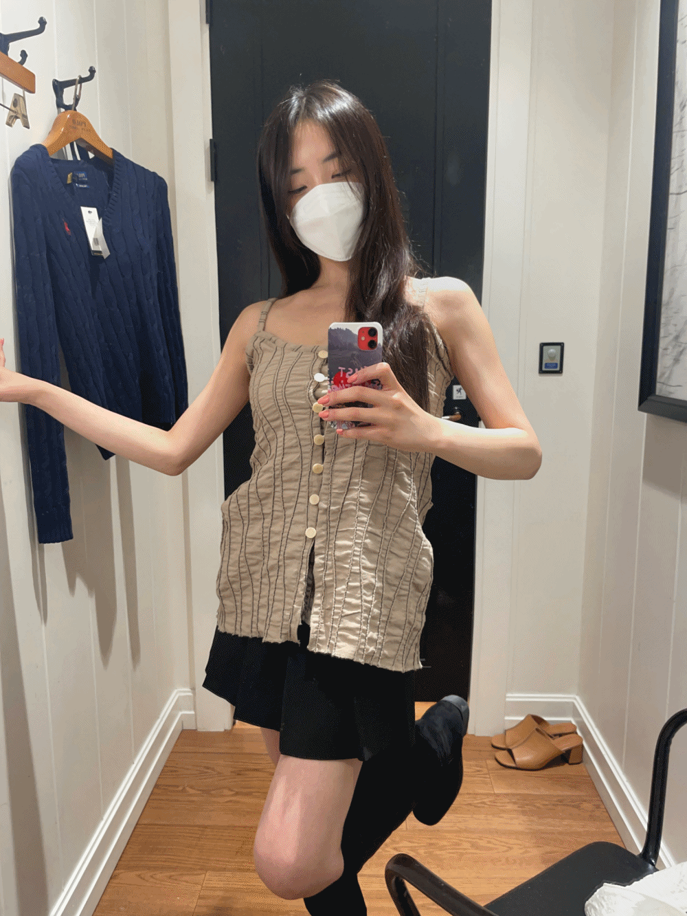 [Dress] Dupont wave bustier dress / 3 colors