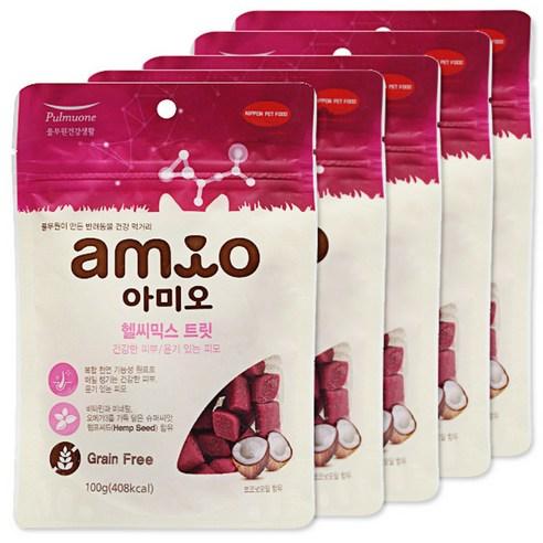 아미오 반려견 영양제 헬씨믹스 트릿 건강한 피부/윤기있는 피모, 크렌베리, 5개 - 간식/영양제 | 쿠팡