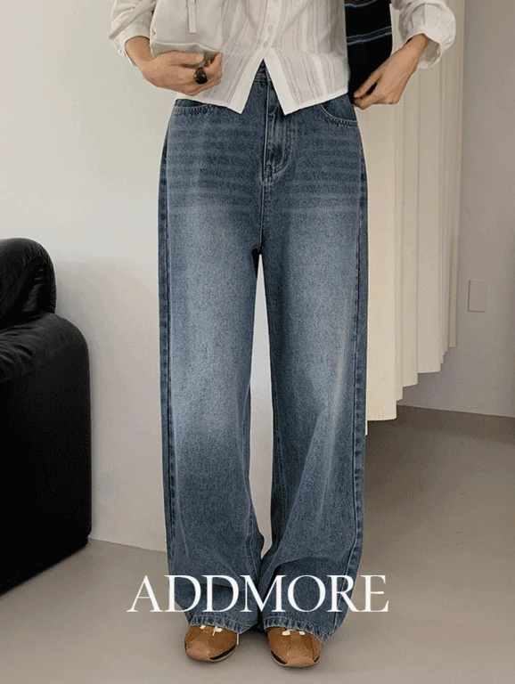 [🍂청바지/와이드데님][에드모어] mje949 보일 와이드 데님팬츠