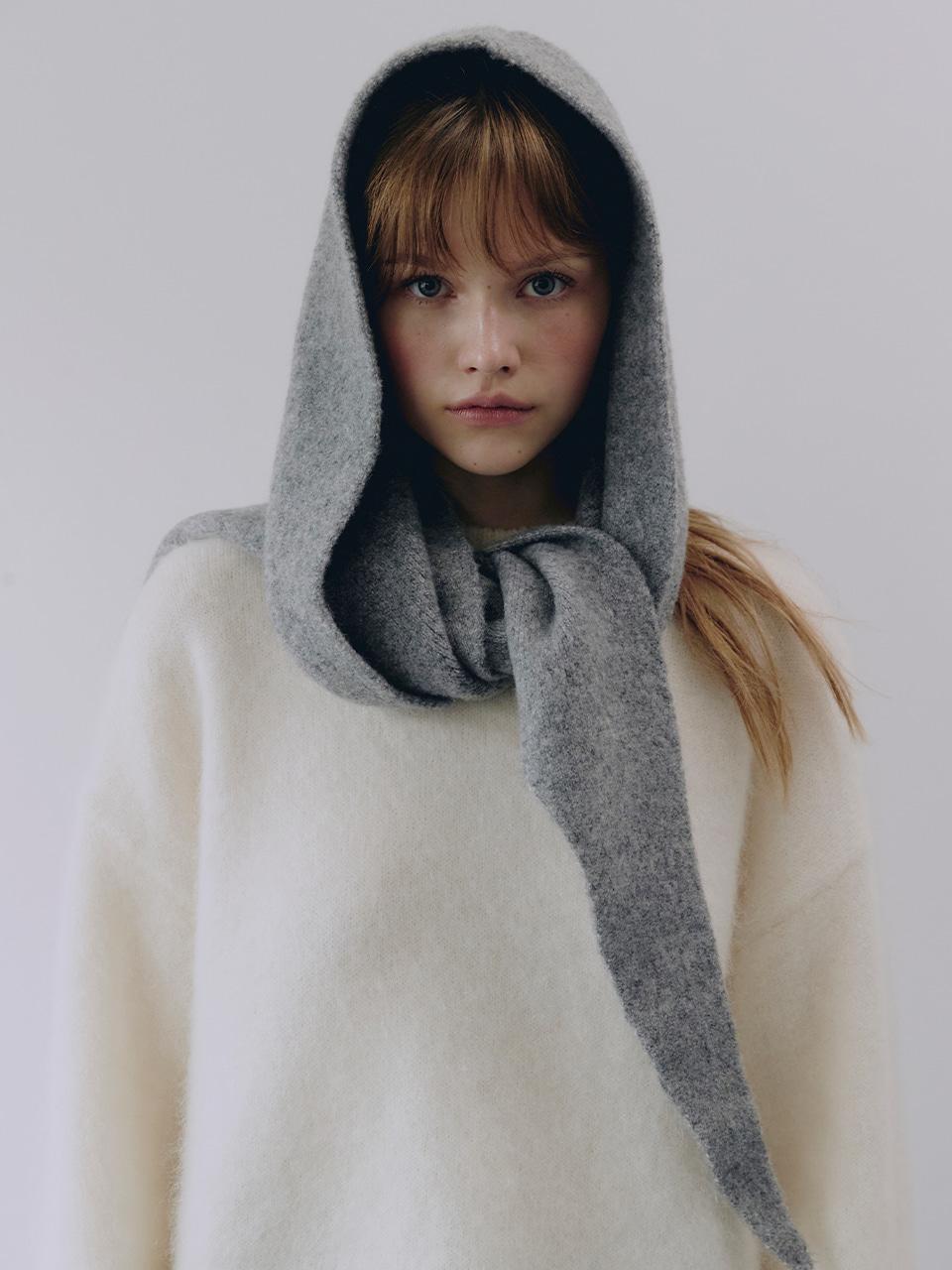 [GY-12/19일 순차배송]Toggle Knit Cape Muffler_VH259OAC002M