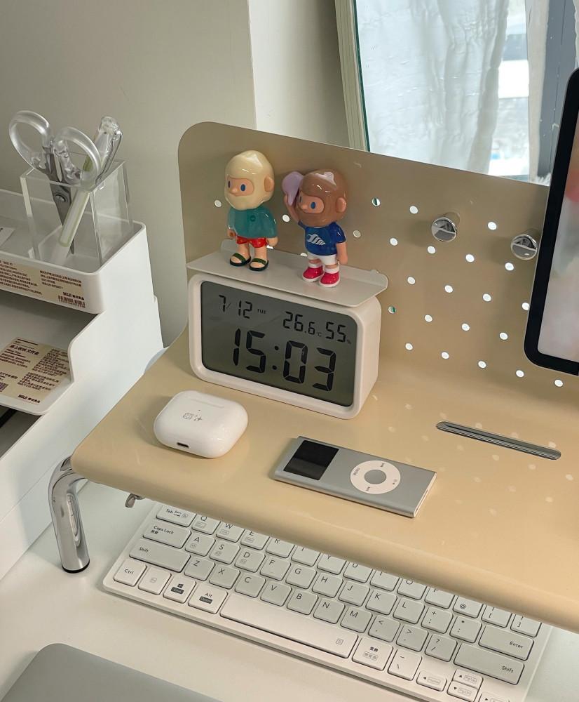 미드센츄리 펀칭 선반 책상 정리 미니 선반