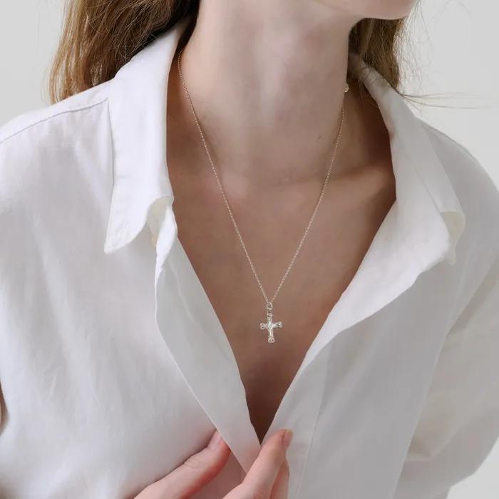 Love cross necklace mini
