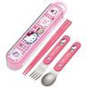 (일본)헬로키티 컵케이크 수저세트 4Pset 스푼&포크&젓가락&케이스세트