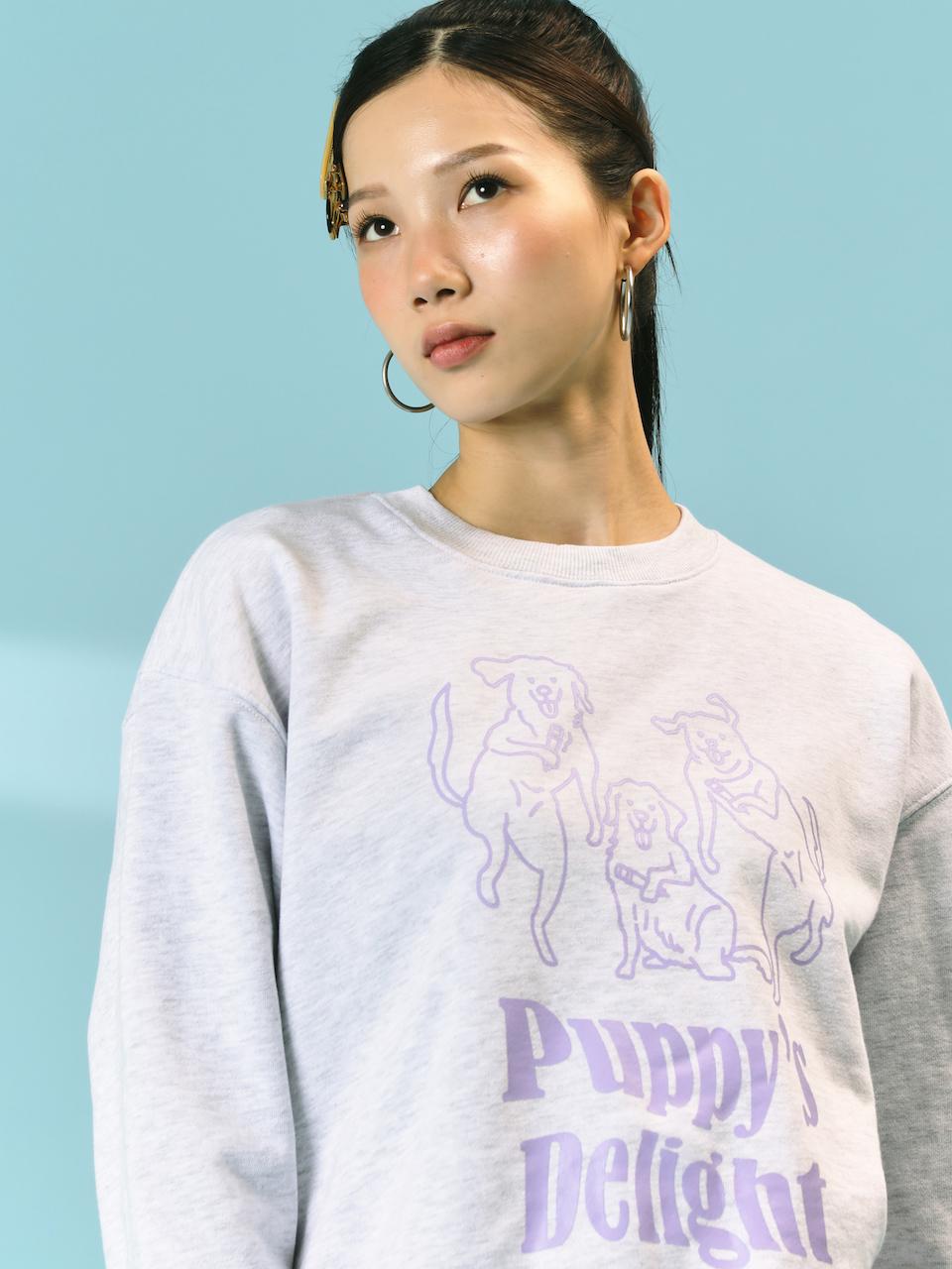Puppy’s delight Sweatshirts heather purple