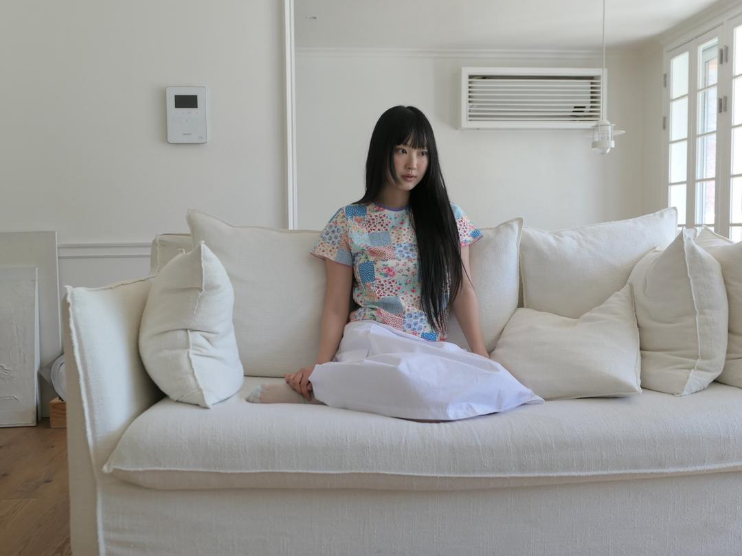 세이지블루 oui half sleeves