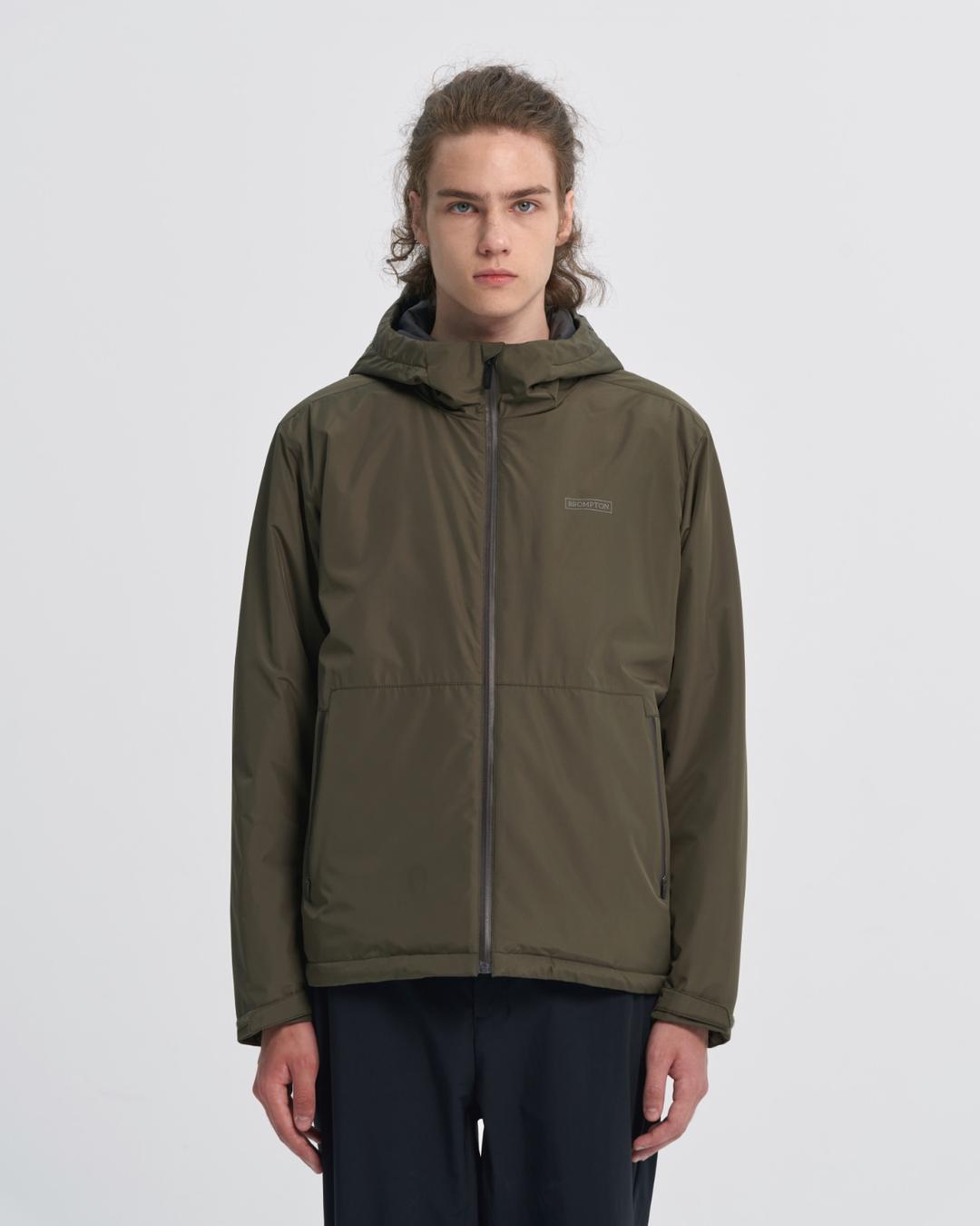 LIGHTWEIGHT HOOD FULL ZIP JUMPER - KHAKI