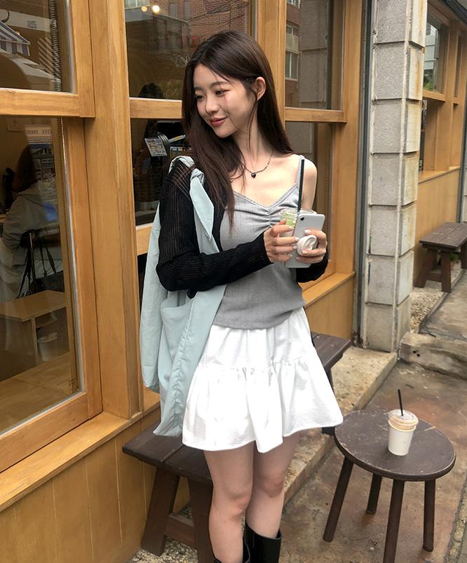니어웨어 [여름신상🌊] 기네스 아일렛 셔링나시 (3color)