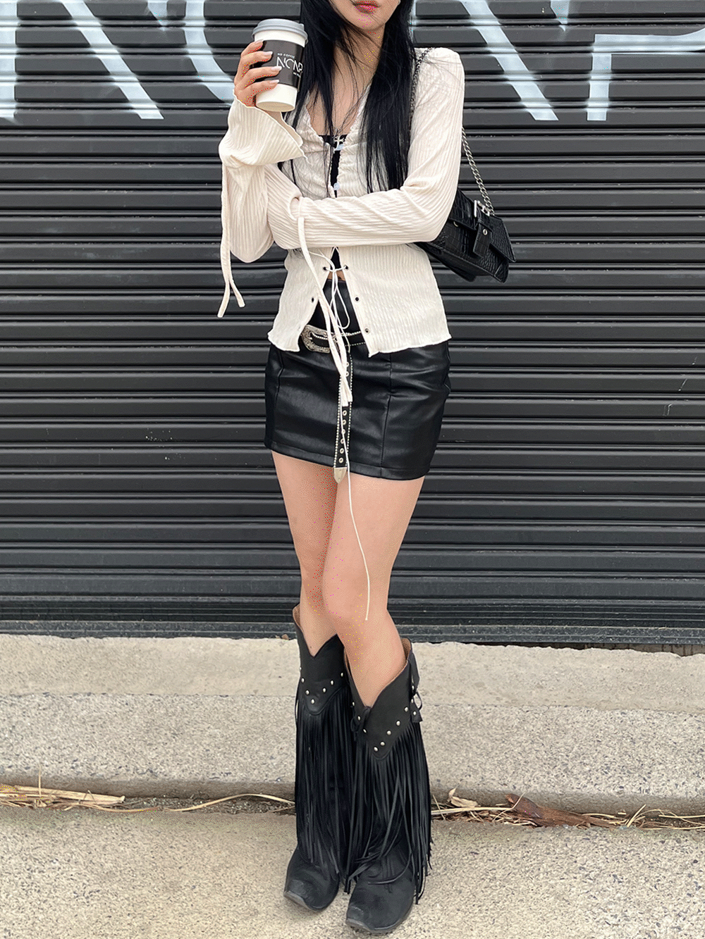 wrinkle corset blouse | 링클 코르셋 블라우스