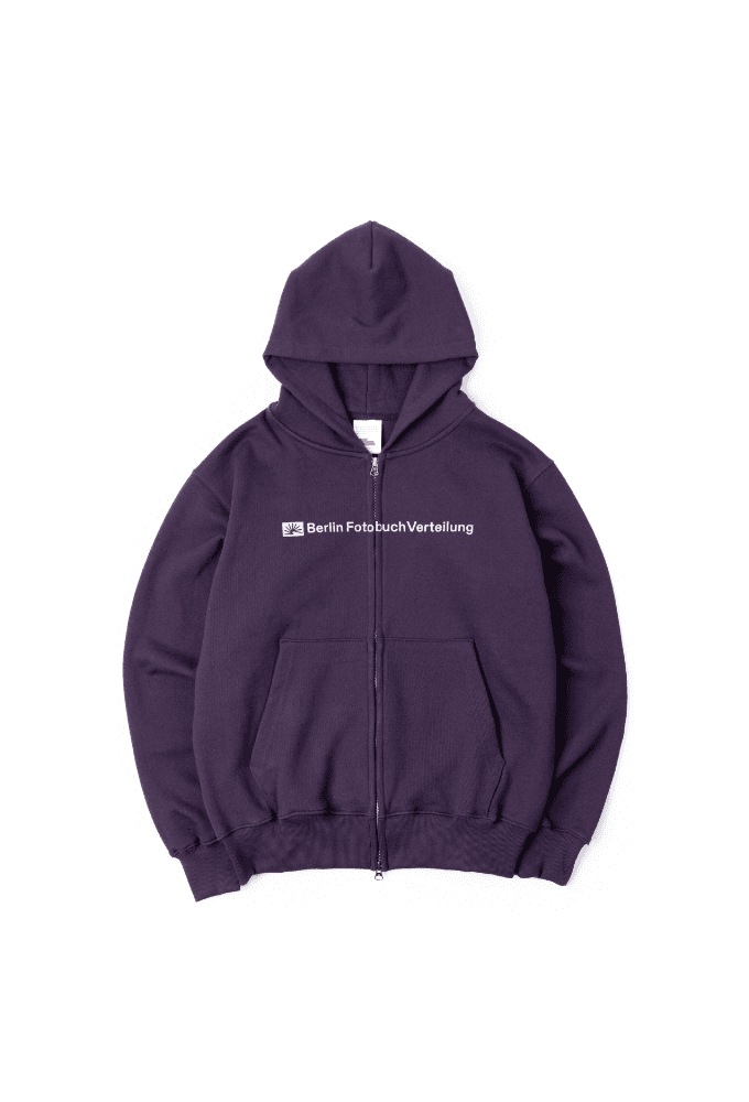 BFV CENTER LOGO ZIP HOODIE (PURPLE)