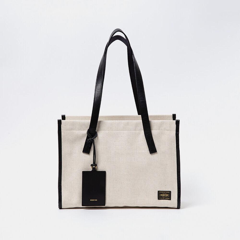 [884-05258] PORTER GIRL CLAY TOTE BAG(S)_WHITE