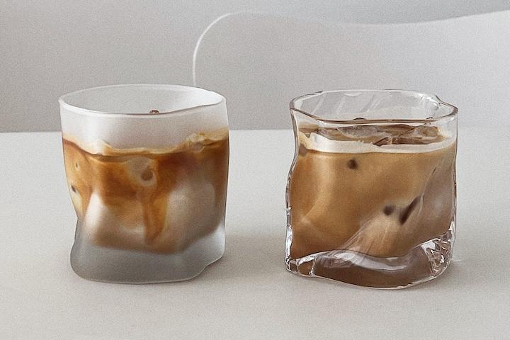 언발란스 언더락잔 홈카페 트위스트 양주잔 유리컵