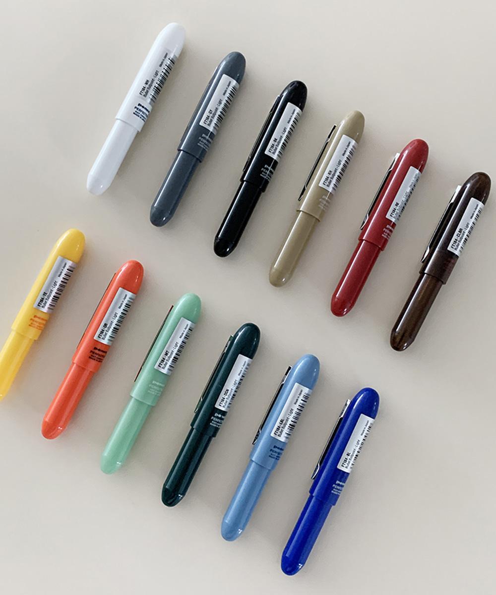 [피클샵] HIGHTIDE 펜코 볼펜 Bullet ballpoint pen light (12color)