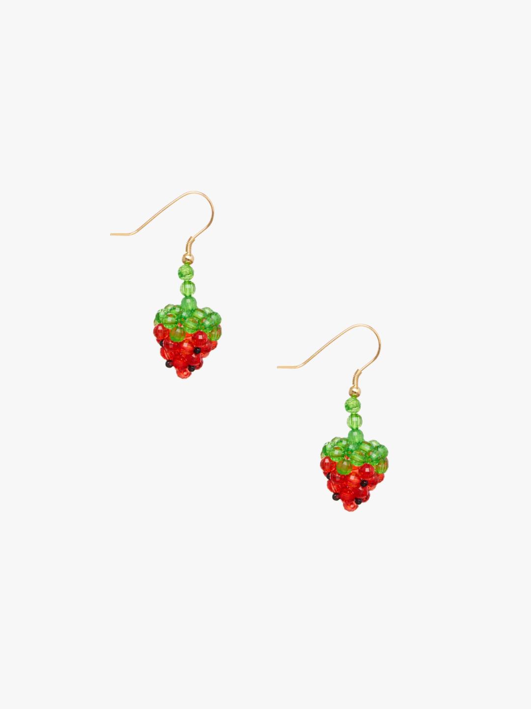 Mini Fruit Earrings - Fragola - Fragola / O/S