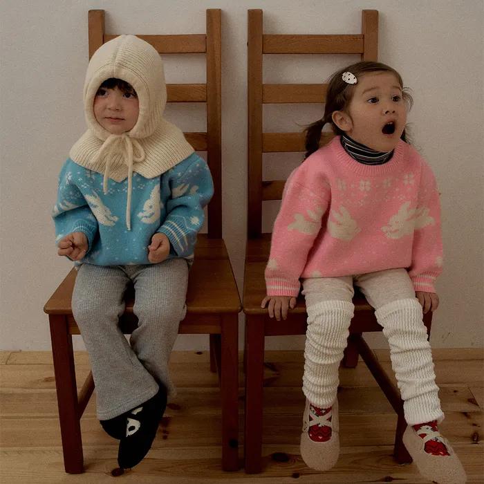 스노우토끼 라운드니트