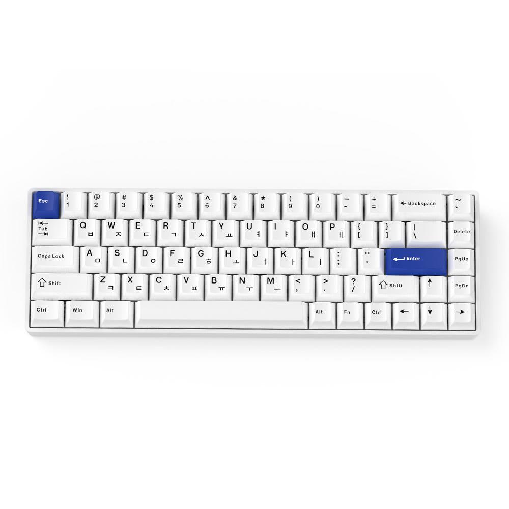 Teamwolf Raven 68 HE 8K RT 자석축 게이밍 키보드 화이트, 브리즈축V2