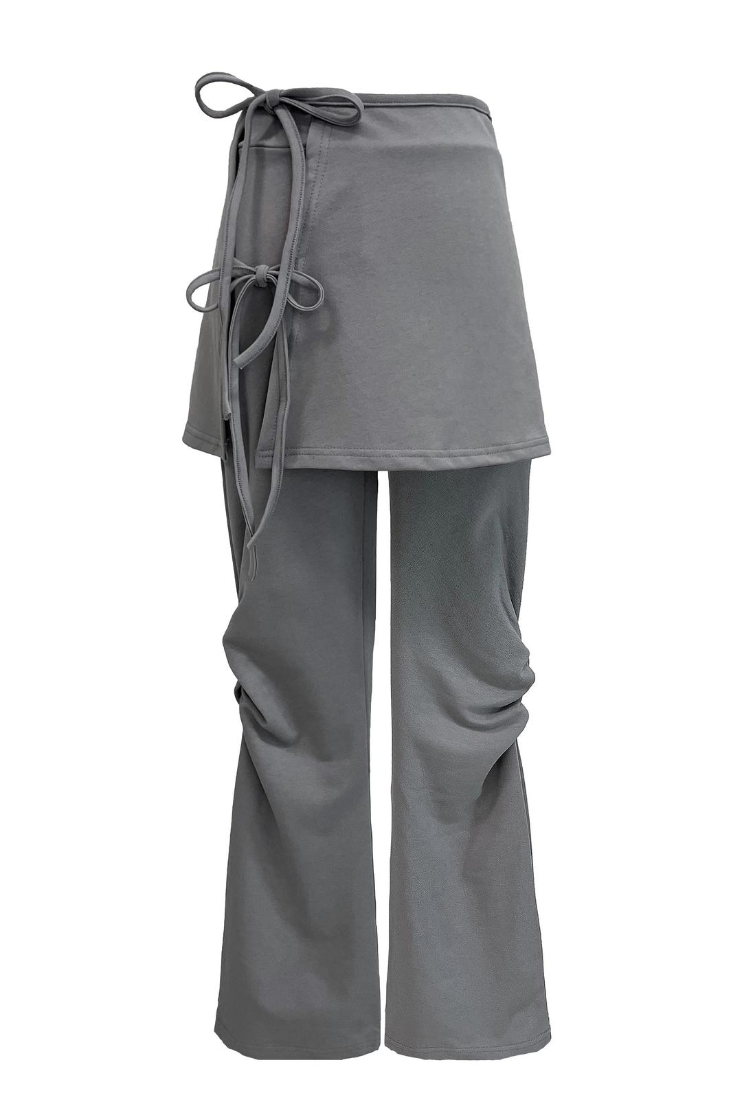 Strap skirt pants set